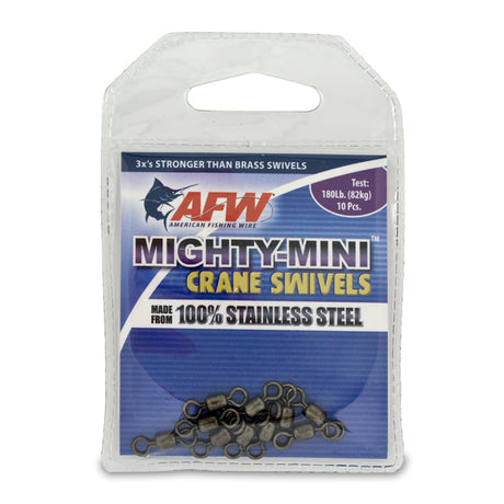 AFW Mighty Mini Stainless Steel Crane Swivels - Gunmetal Black