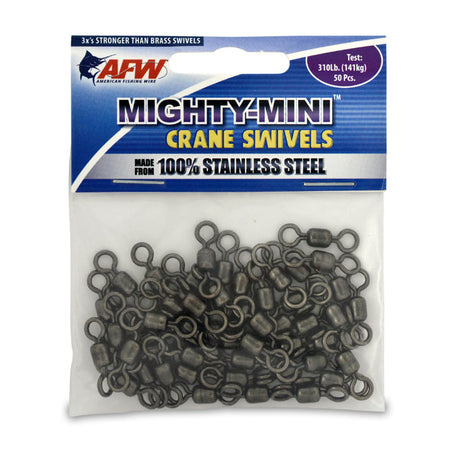 AFW Mighty Mini Stainless Steel Crane Swivels - Gunmetal Black