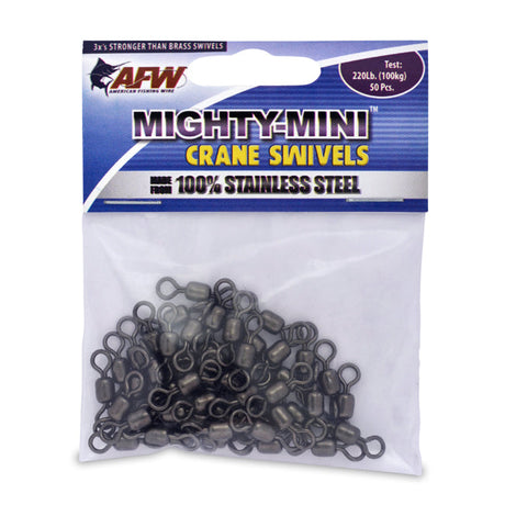 AFW Mighty Mini Stainless Steel Crane Swivels - Gunmetal Black