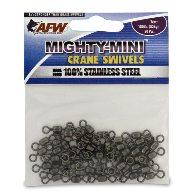 AFW Mighty Mini Stainless Steel Crane Swivels - Gunmetal Black