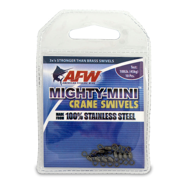 AFW Mighty Mini Stainless Steel Crane Swivels - Gunmetal Black