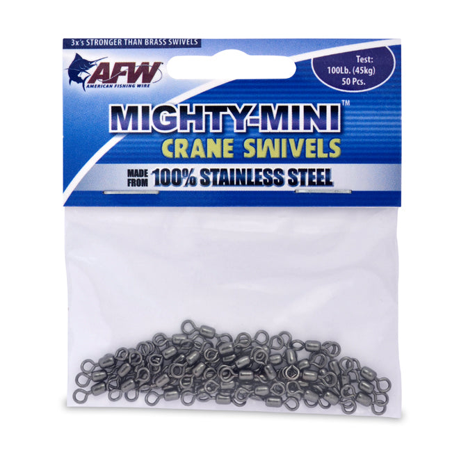 AFW Mighty Mini Stainless Steel Crane Swivels - Gunmetal Black