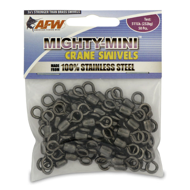 AFW Mighty Mini Stainless Steel Crane Swivels - Gunmetal Black