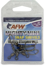 AFW Mighty Mini Stainless Steel Snap Swivels - Gunmetal Black