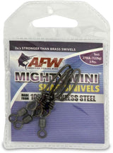 AFW Mighty Mini Stainless Steel Snap Swivels - Gunmetal Black