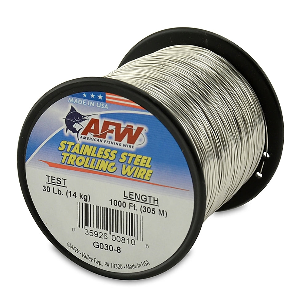 AFW - Stainless Steel Trolling Wire T304 - Bright - 600 Feet | Fish307.com