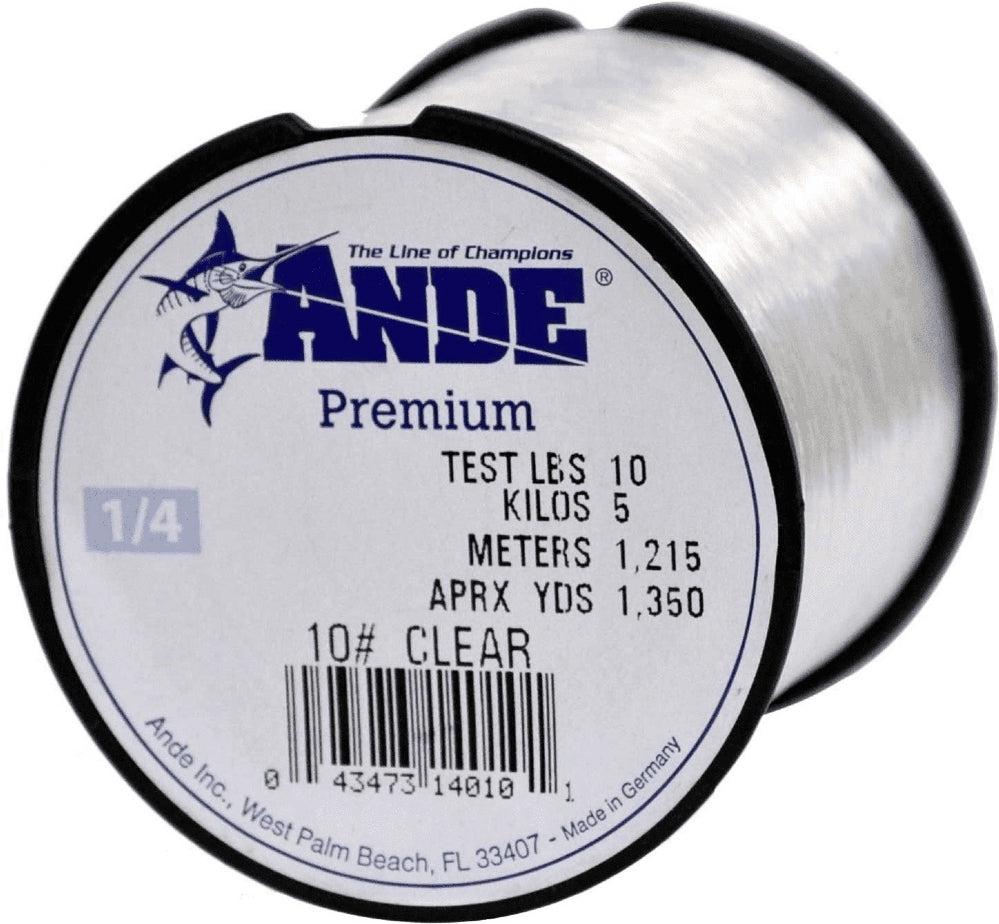 Ande Premium Monofilament Line 1/4 lb. Spool - 8-lb. - Green