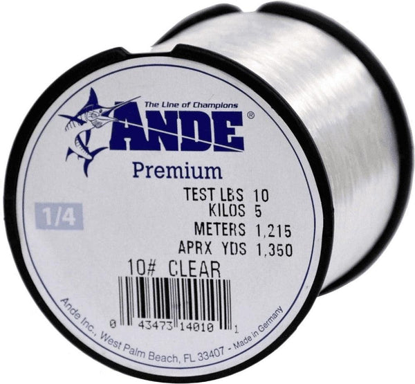 Ande Monofilament Line (Envy Green, 20 -Pounds Test, 1/4# Spool)