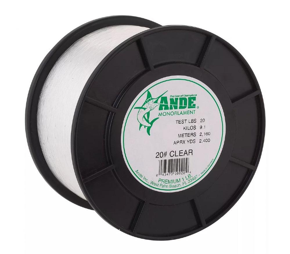 Ande Premium Monofilament Line - Clear - 1 lb. Spool - 10 lb.
