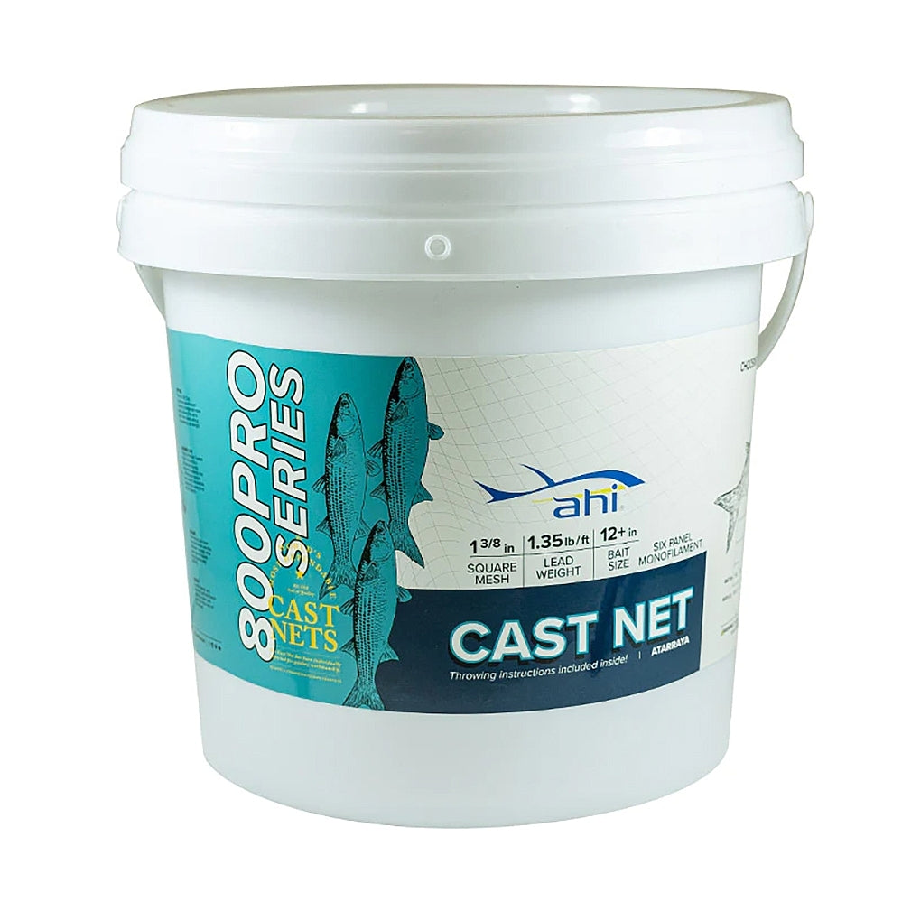  7ft Cast Nets for Fishing with Storage Bucket