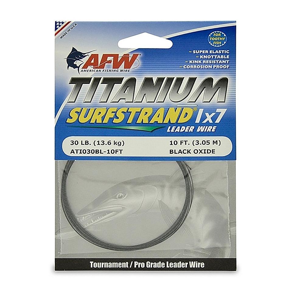 American Fishing Wire 10FT Titanium Surfstrand Bare 1x7 Leader Wire