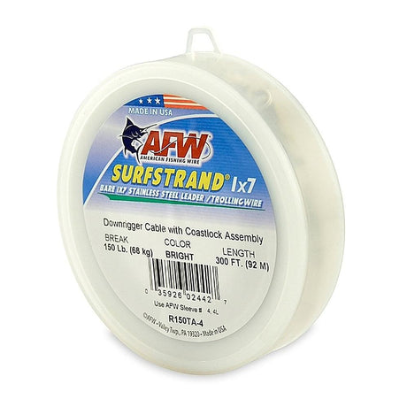 American Fishing Wire Downrigger Cable Bright 300FT :150#