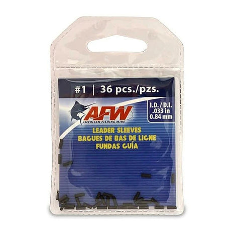 American Fishing Wire Single Barrel Sleeves 36PC