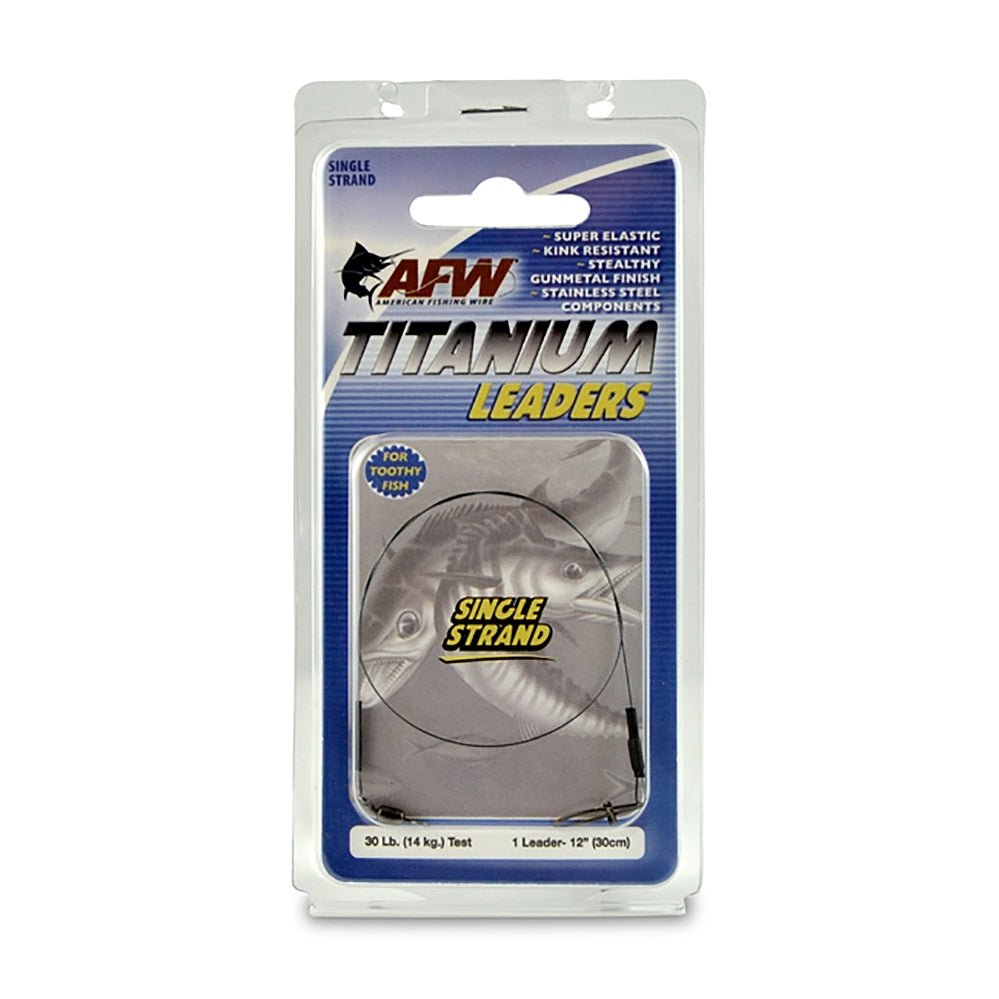 American Fishing Wire Titanium Single Strand Leader