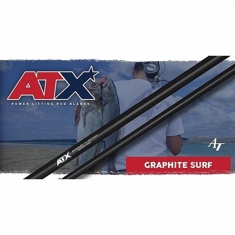 American Tackle ATX Graphite Surf 10' (15-30#) Medium 2PC Rod Blank
