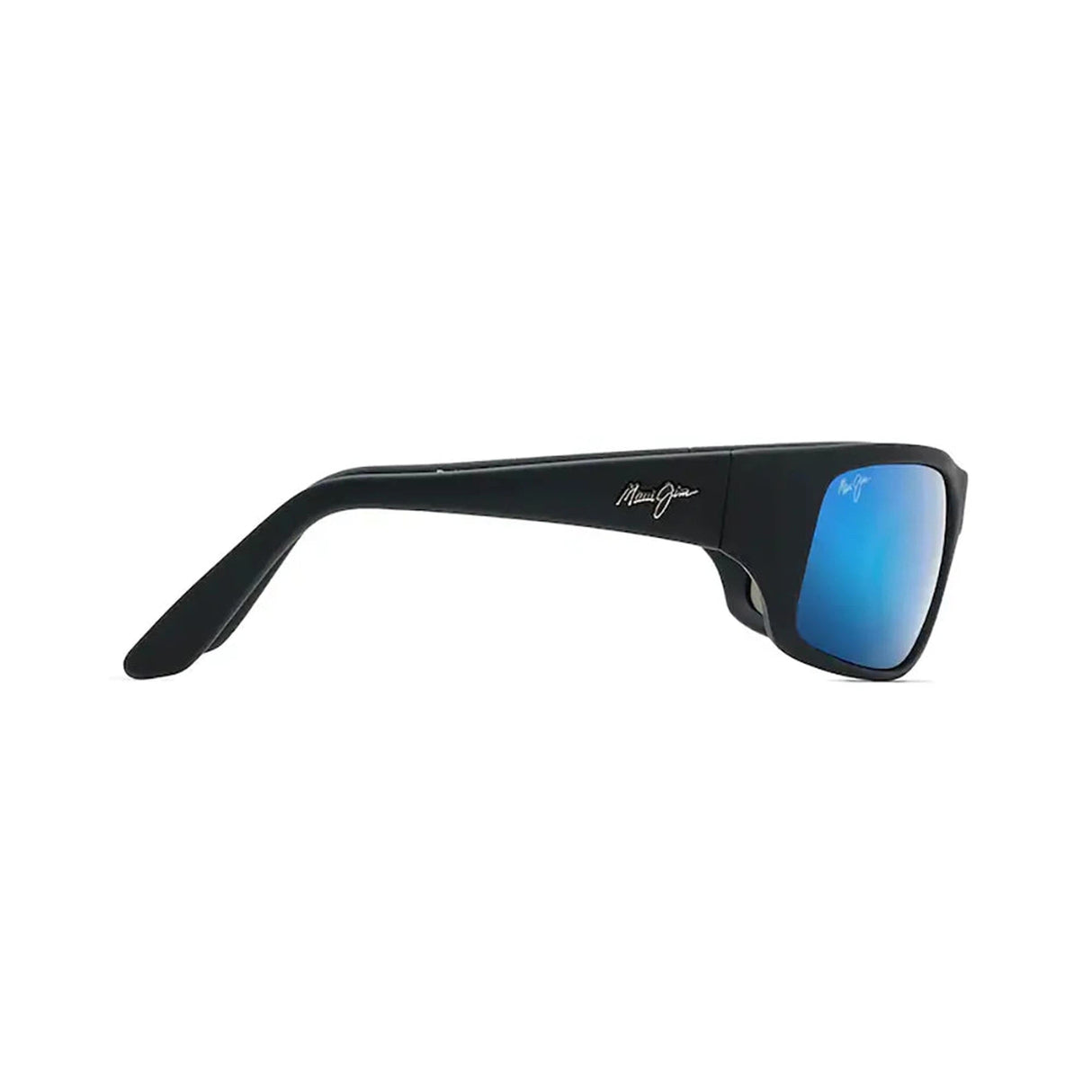 MAUI JIM Peahi Sunglasses Black Matte Rubber | Blue Hawaii