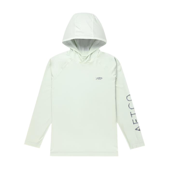 AFTCO Youth Samurai 2 Heathered LS Hooded Shirt