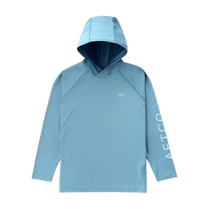 AFTCO Youth Samurai 2 Heathered LS Hooded Shirt