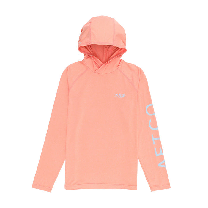 AFTCO Youth Samurai 2 Heathered LS Hooded Shirt