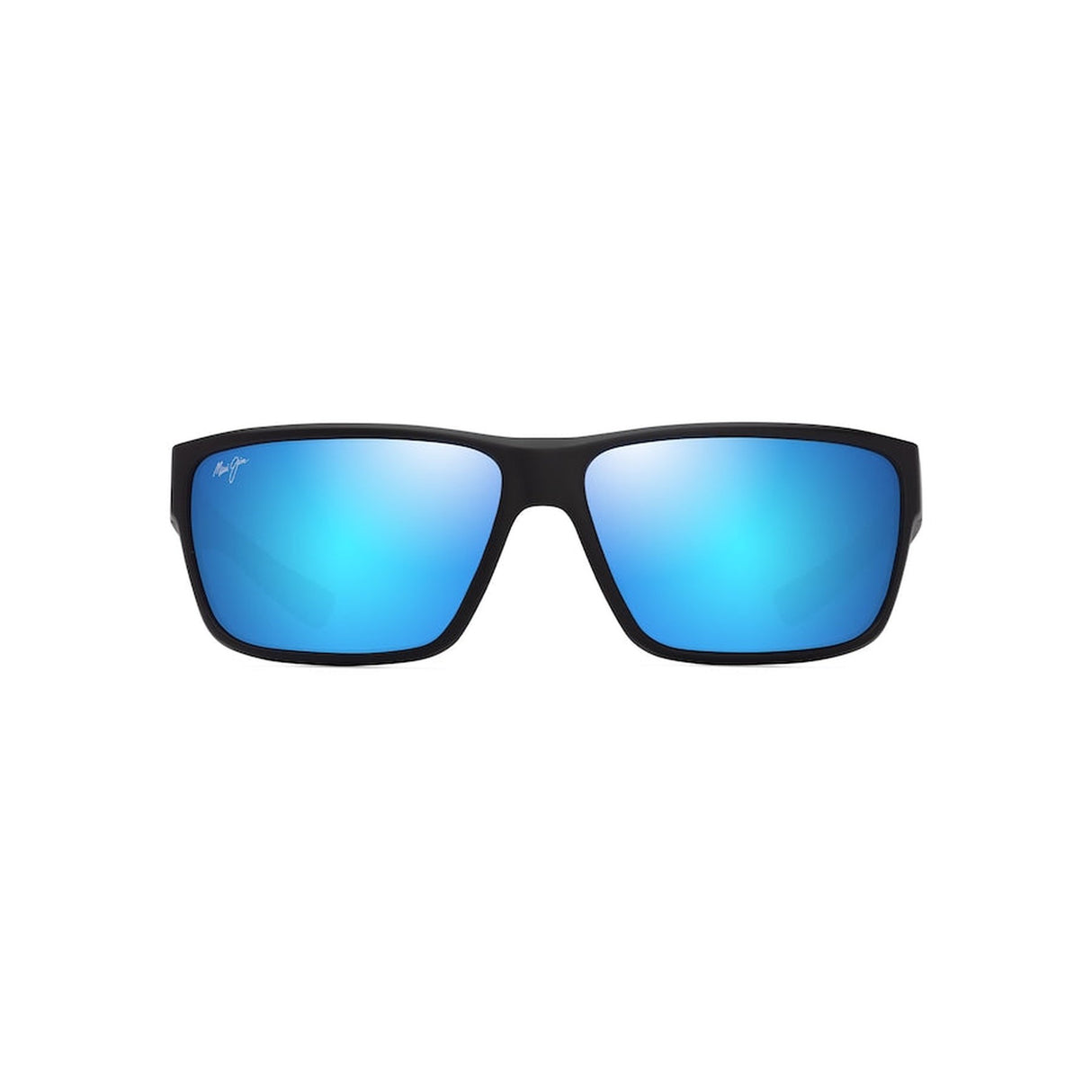 MAUI JIM Uila Sunglasses Matte Black |  Blue Hawaii