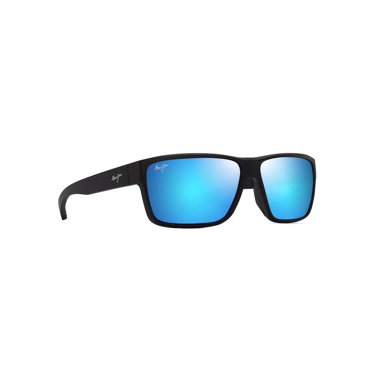 MAUI JIM Uila Sunglasses Matte Black |  Blue Hawaii