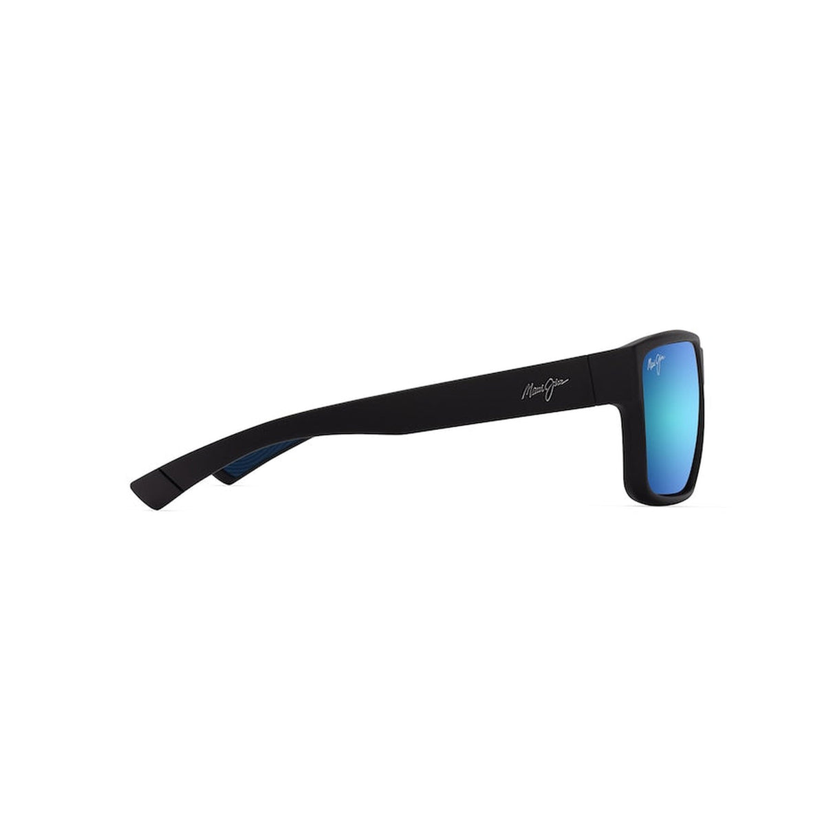 MAUI JIM Uila Sunglasses Matte Black |  Blue Hawaii