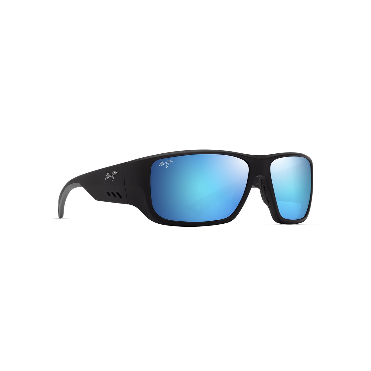 MAUI JIM Keha Sunglasses Matte Black |  Blue Hawaii