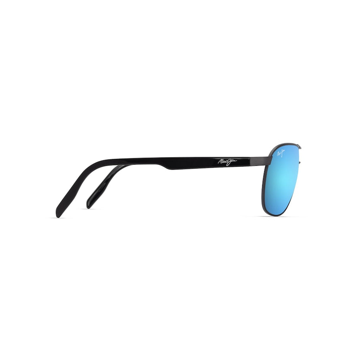 MAUI JIM Castles Sunglasses Matte Dark Ruthenium with Black | Blue Hawaii