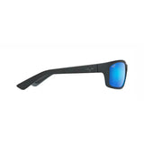 MAUI JIM Kanaio Coast Sunglasses Matte Translucent Blue Black with Stripe | Blue Hawaii