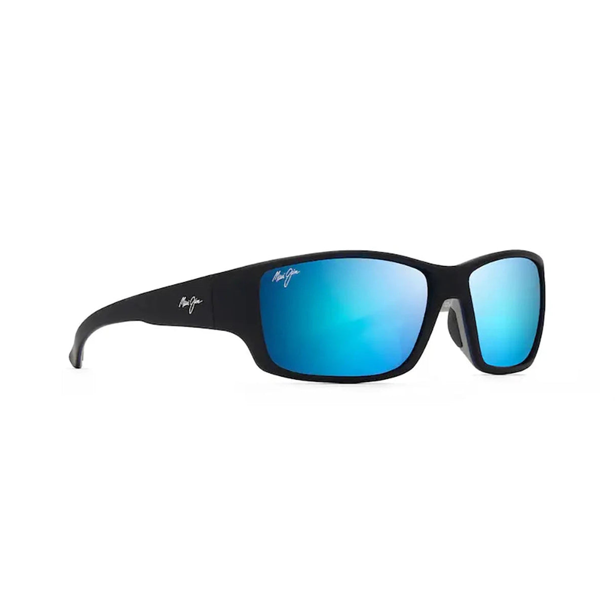 MAUI JIM Local Kine Sunglasses Soft Black with Sea Blue and Grey | Blue Hawaii