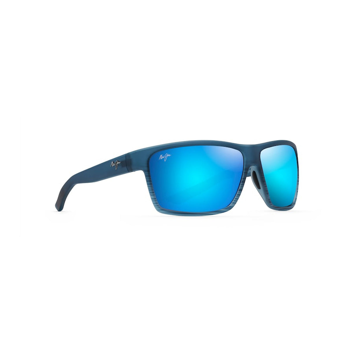 MAUI JIM Alenuihaha Sunglasses Black Blue Stripe | Blue Hawaii