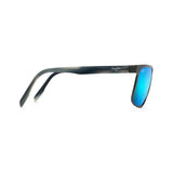 MAUI JIM Wana Sunglasses Brushed Dark Gunmetal |  Blue Hawaii