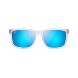 MAUI JIM Stone Shack Sunglasses Matte Crystal with Dark Grey tips |  Blue Hawaii