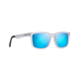 MAUI JIM Stone Shack Sunglasses Matte Crystal with Dark Grey tips |  Blue Hawaii