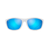 MAUI JIM Nuu Landing Sunglasses White with Navy Rubber | Blue Hawaii