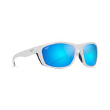 MAUI JIM Nuu Landing Sunglasses White with Navy Rubber | Blue Hawaii