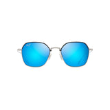 MAUI JIM Moon Doggy Sunglasses Matte Silver |  Blue Hawaii