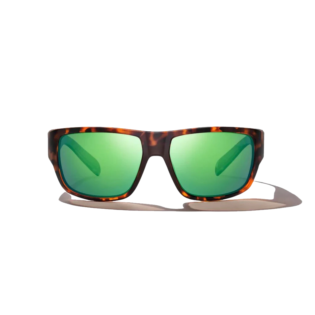 BAJIO Piedra Brown Tortoise Matte | Green Mirror Glass