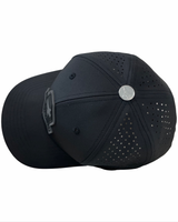 BLACKTIPH PVC Midnight Black Performance Snapback Hat