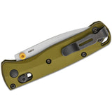 Benchmade 533SL-10 Mini Bugout Drop-Point Folding Knife - Woodland Green