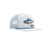 BAJIO Bluefin Tuna Flat Brim Twill Trucker Hat - Tan One Size