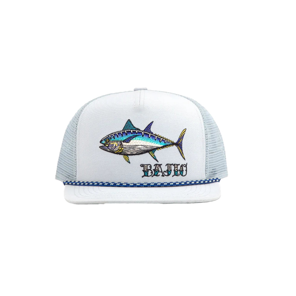 BAJIO Bluefin Tuna Flat Brim Twill Trucker Hat - Tan One Size