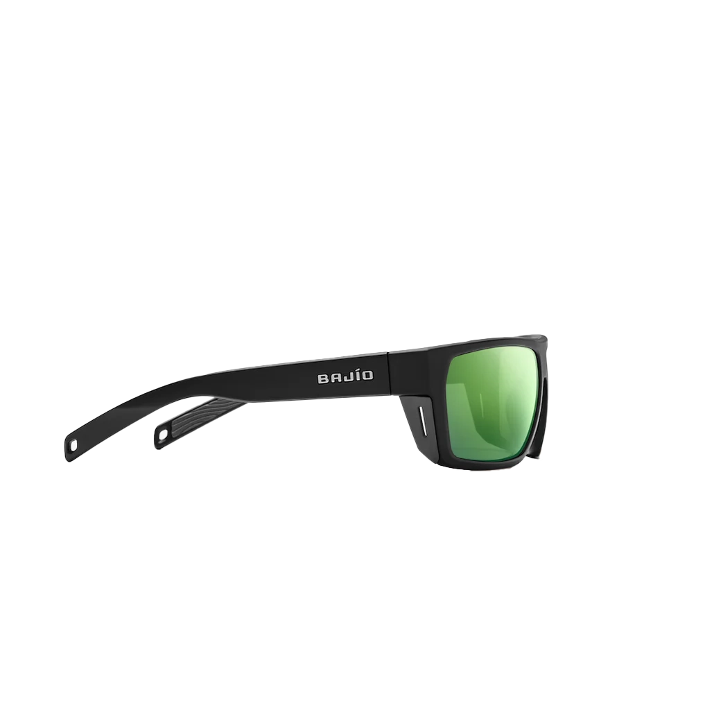 BAJIO Palometa  Black Matte | Green Mirror Glass