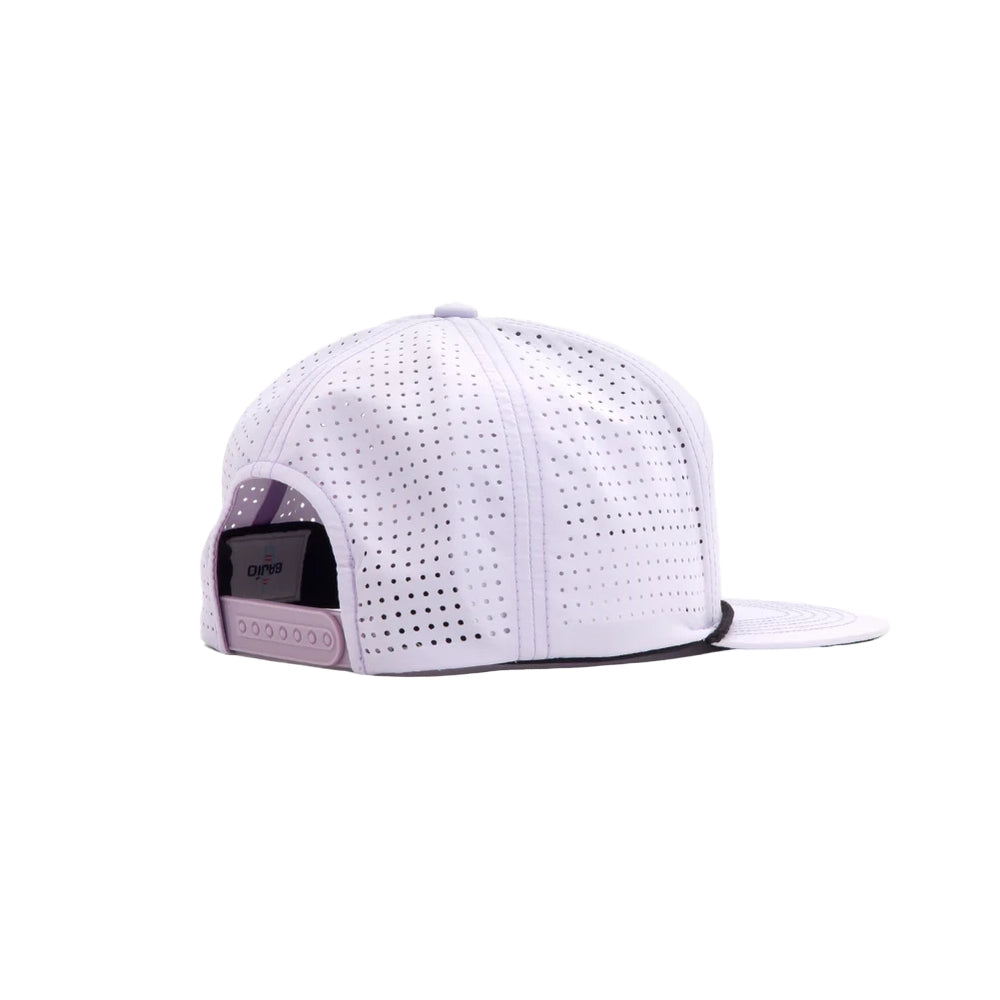 BAJIO Tarpon Head Performance Flat Brim Hat - Lavender One Size