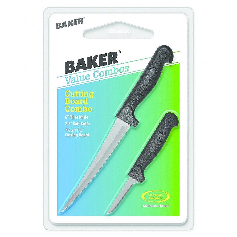 Baker BFC Cutting Board Combo w-Fillet &amp; Bait Knife