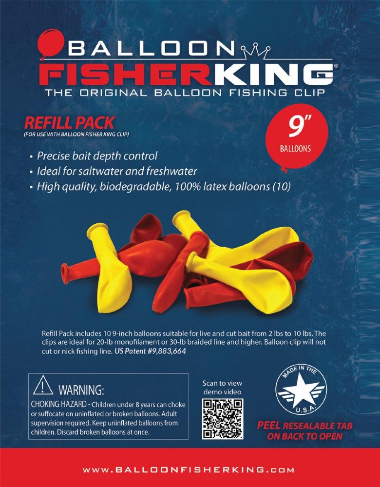 Balloon Fisher King 9" 2PK