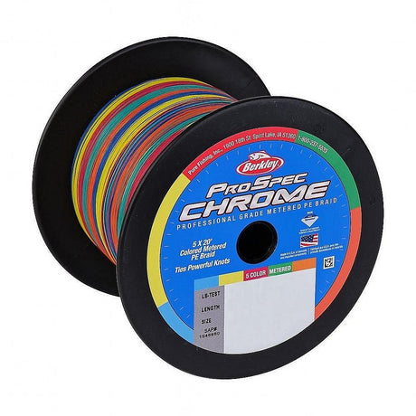 Berkley ProSpec Chrome 5x20' Metered Braid - 5-Color Metered