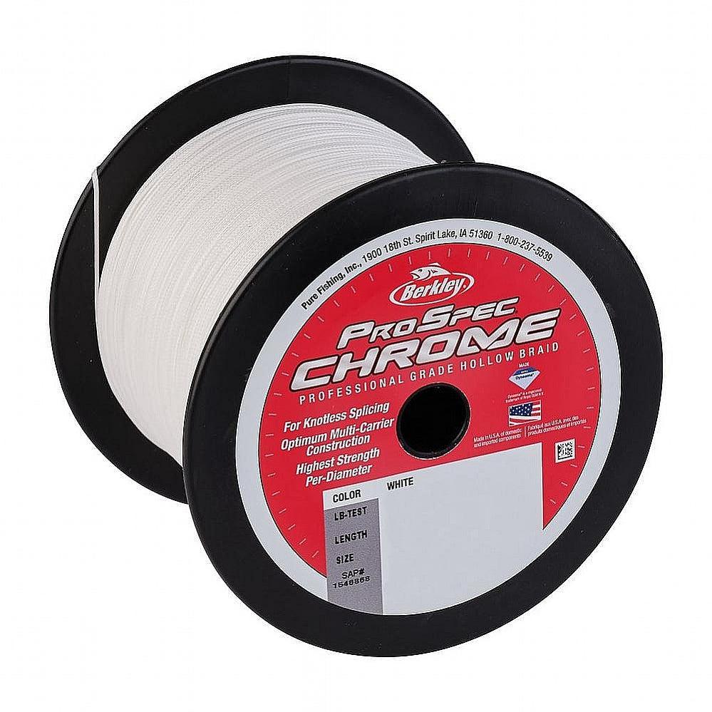berkley fishing braided line Berkley Saltwater ProSpec Chrome Premium Hollow Braid