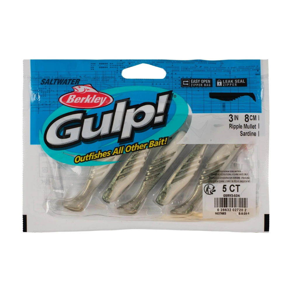 BERKLEY Gulp! Saltwater Ripple Mullet 4 in