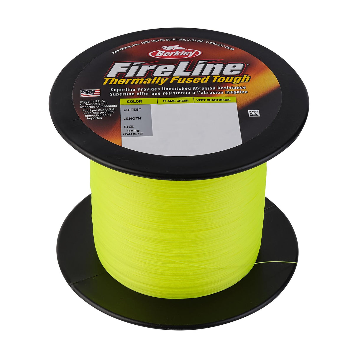 Berkley FireLine Braid Small Bulk Spools- Crystal